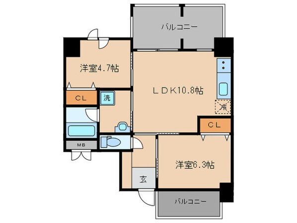 LATTICE HIGASHINOの物件間取画像